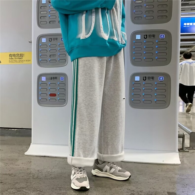 1506/QK29940/P37百搭休闲裤男宽松直筒潮男束脚裤子港风潮男裤,男装休闲裤,星座1506