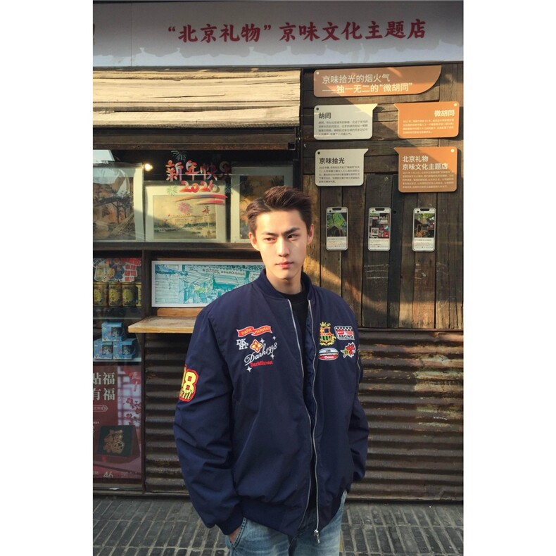 有货DJK8371-特批70美式复古徽章刺绣飞行员夹克男春,男装夹克,星座603-2