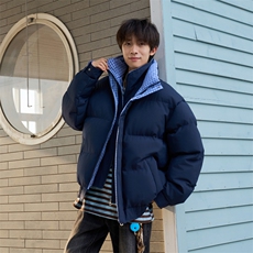 冬季新品得物美式潮流高品质格子加绒加厚棉衣外套棉服MY5566-P88，男装棉衣，星座610B-1
