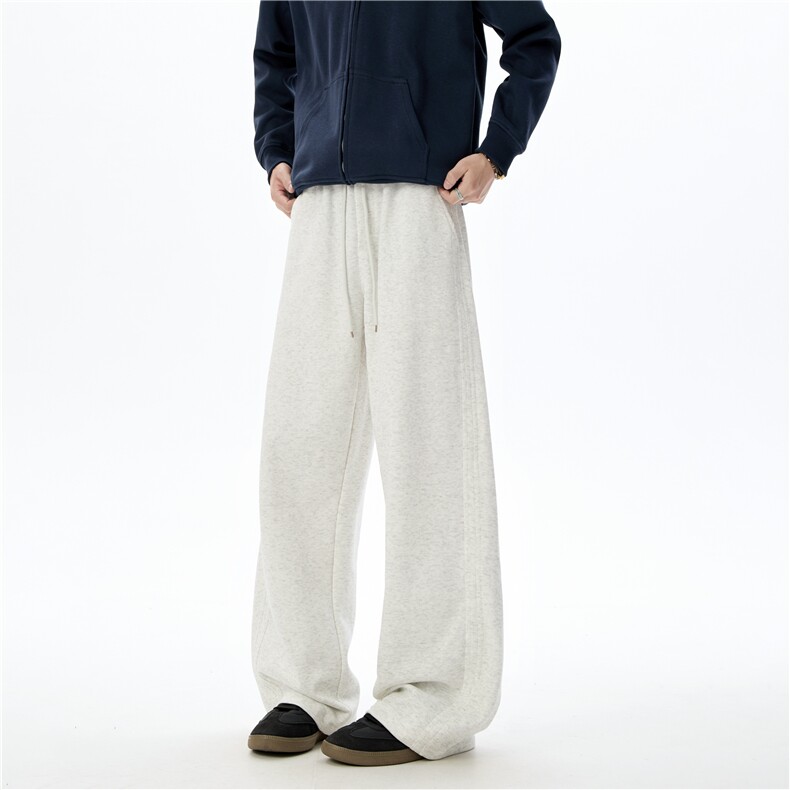 档口自拍无影墙卫裤秋冬重磅侧边拉条宽松弯刀裤WK040-P45，男装休闲裤，电商A466