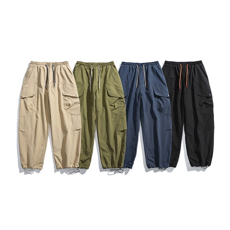 2025冬季新款男装日系宽松加绒加厚运动休闲棉裤束脚卫裤P960-F93图片