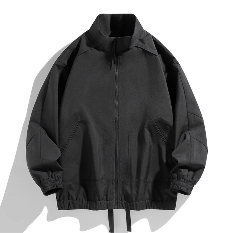 新款中性风户外夹克男立领纯色上衣冲锋衣外套DSA157B-JK7822-P60图片