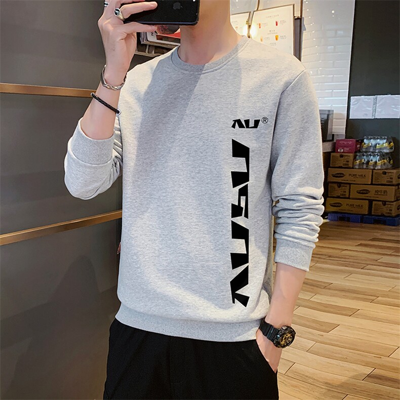 男士套头卫衣春秋季韩版潮流宽松上衣服长袖运动衫DF107T,男装卫衣,电商A102