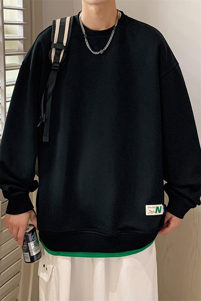 【新品】8821-P412026年春季新款圆领卫衣男休闲宽松百搭上衣,男装卫衣,星座1206-1（原A206-1）