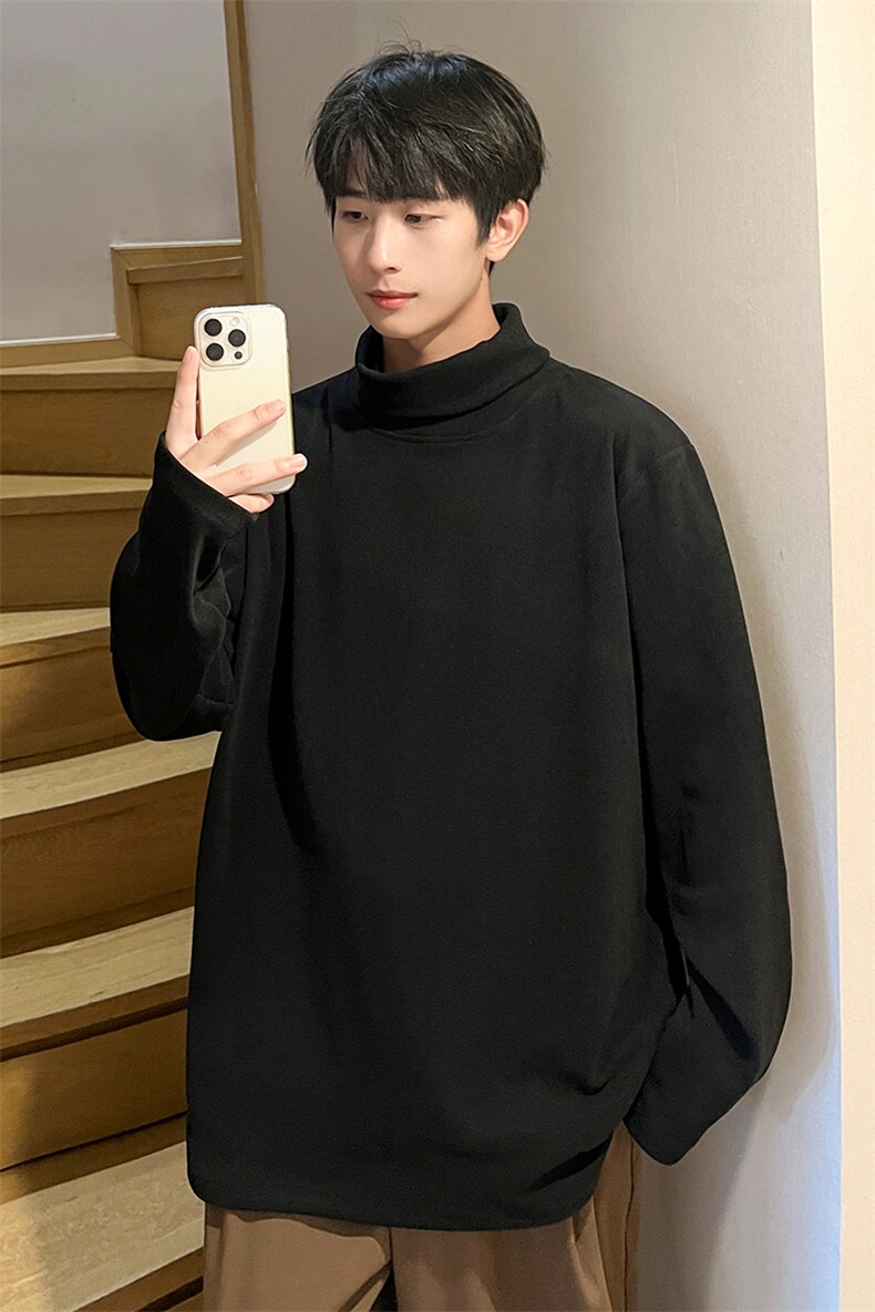 神！！8XL-M打底衫男秋冬德绒高领T恤特大码长袖TBG1102P35控55,男装T恤,电商D206-1