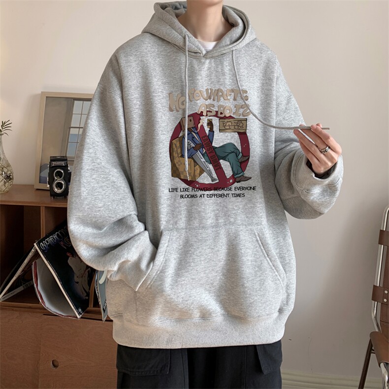 ！连帽圆领卫衣男装港风帽衫男LM154-P35,男装卫衣,电商B367