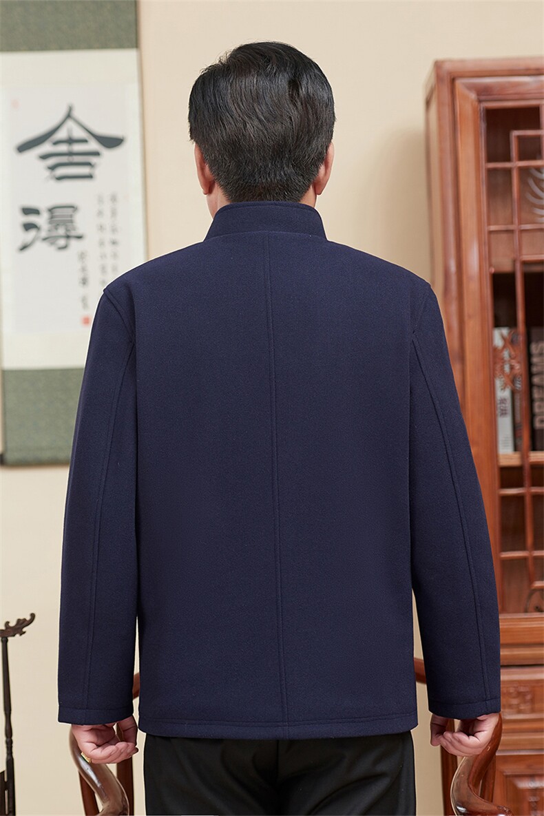 风唐装中老年花呢料绣花加棉休闲长袖爸爸装棉衣TF817-P120,男装棉衣,星座1105-3