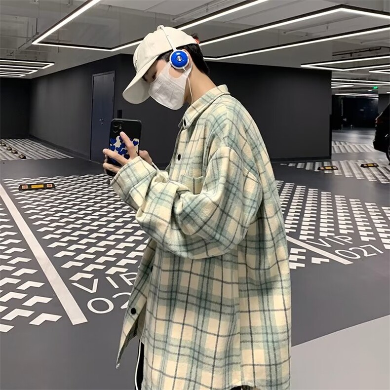 长袖衬衫男港风日系韩版潮流帅气衬衣WM72P35,男装衬衫,星座1116-2