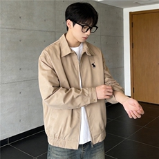 现货！春季老钱夹克上衣外套EX51076-涤纶-特批55，男装夹克，电商A061