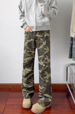 B221美式ins高街暗黑多口袋修身工装牛仔裤LK24156-P65控88，男装牛仔裤，电商B221
