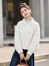 现货主推！！2025冬季新款简约休闲白鸭绒羽绒服，女装羽绒服，半夏