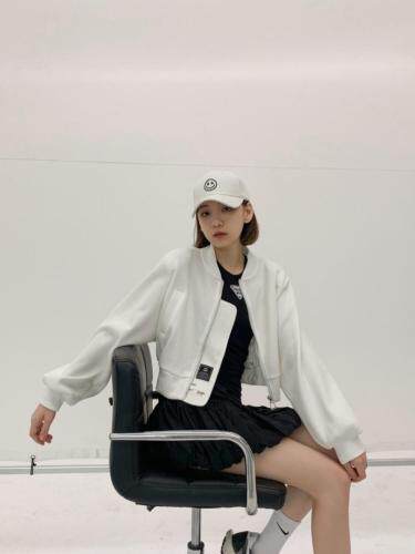 华夫格短外套，女装短外套，G7V7