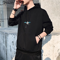 现货可2021春季新款潮男连帽印花卫衣男外套A436-C178，男装卫衣，电商A436