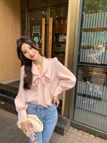 韩版蝴蝶结衬衫，女装衬衫，M.W 嫚维