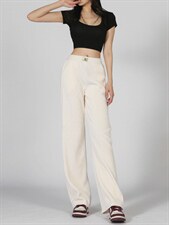 秋冬季拖地裤直筒欧棉绒X7152203P40控60，女装休闲裤，星座715