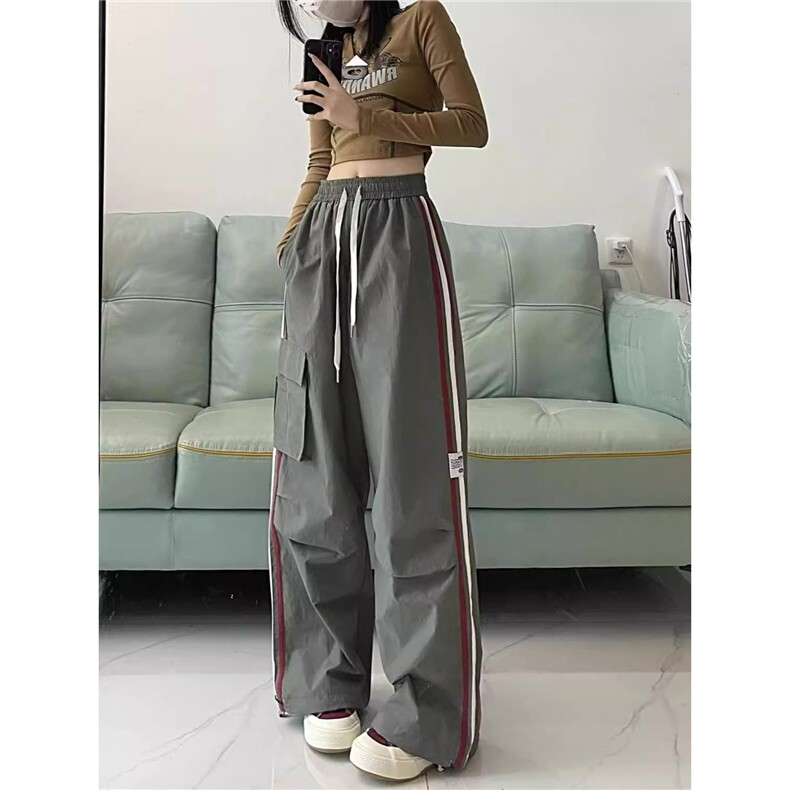 批28网络图D350复合小牛津休闲裤宽松版黑色军绿S-2XL,男装休闲裤,星座506A