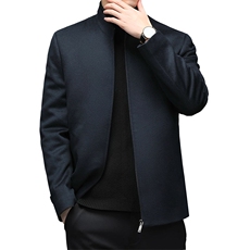 爸爸鹅绒外套中年男时尚中年人冬装保暖加厚棉袄男装YL6675-P460，男装羽绒服，电商B212（原钱塘6029）