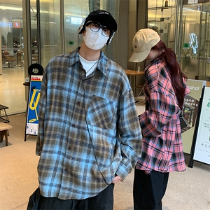 特P35无差价 新款秋季时尚潮流百搭长袖衬衫-HS2293 港风图片