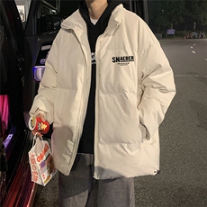 特批港风夜景字母印花宽松时尚翻领保暖棉衣MY62062P75控118，男装棉衣，电商A247