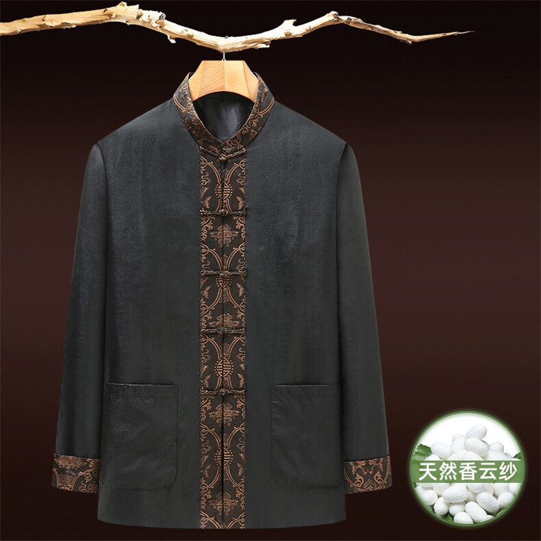 高端唐装连袖上衣中式男装汉服风男装YD6028-P510，男装民族服装，星座1105-3