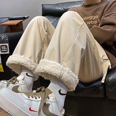 冬季羊羔绒加绒防水防风休闲裤715-6-BX21P55(控78），男装休闲裤，星座715-6