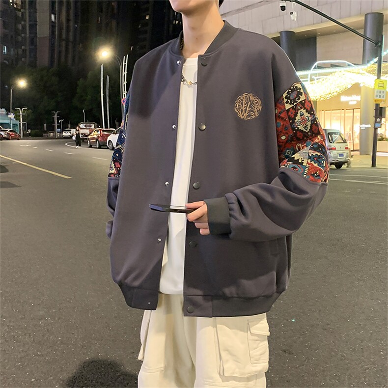 春秋季棒球服男女新款美式夹克休闲外套XZ102B-1-JK2608P85,男装夹克,星座102B-1