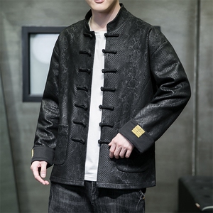 新品风《逆鳞·伏羲》潮修身盘扣夹克情侣中式唐装外套JK92图片