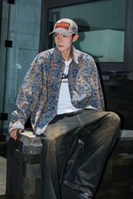 2026港风格子长袖衬衫男大码大码M-5XL休闲外套男CS77901P55控88，男装衬衫，星座227-7