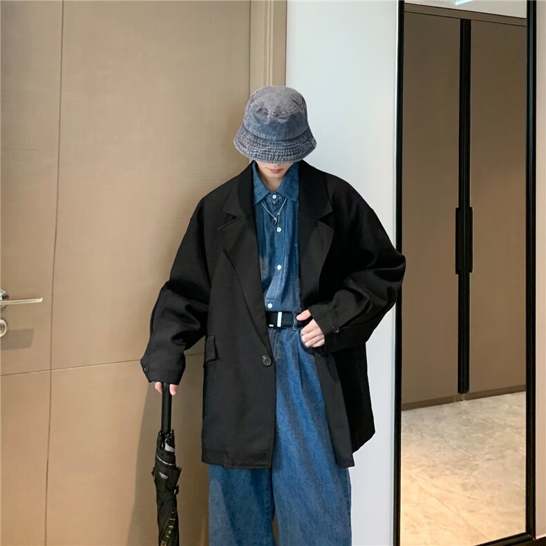 2025秋季新款文艺复古宽松小西装西服XZ1093,男装西服,星座1108