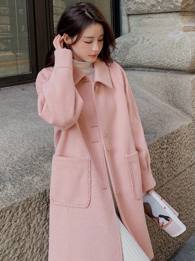 现货中长款呢料大衣B081-7709-P185-K258,女装毛呢外套,浙宝276（原081）