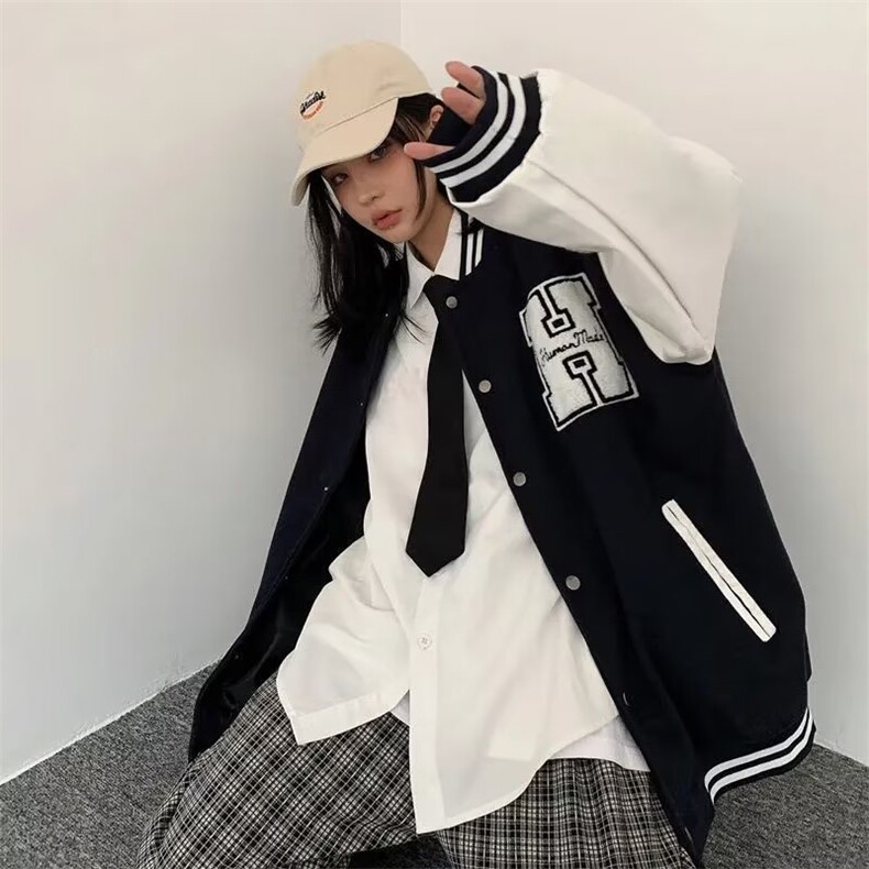 新款气质潮流时尚文艺原宿日系百搭流行男女简约ins短外套XJ66P65,男装夹克,星座1116-2