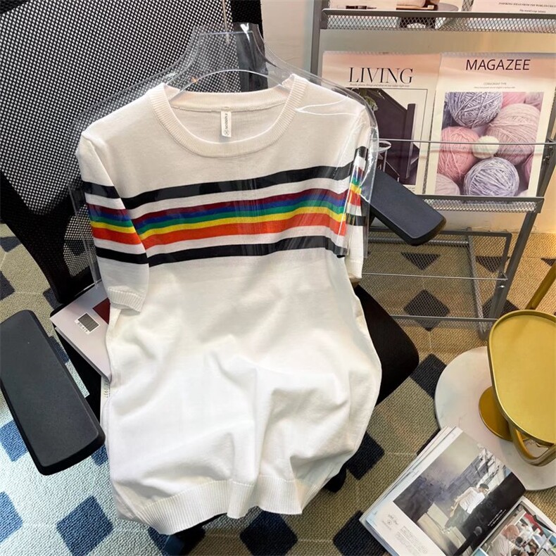 男圆领冰丝短袖半袖针织衫宽松外套Y3318P38,男装针织衫/毛衣,星座1116-2