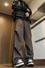 加绒加厚灯芯绒休闲裤半松紧伞兵裤K8410特P55控88有常规款，男装卫衣，电商A309