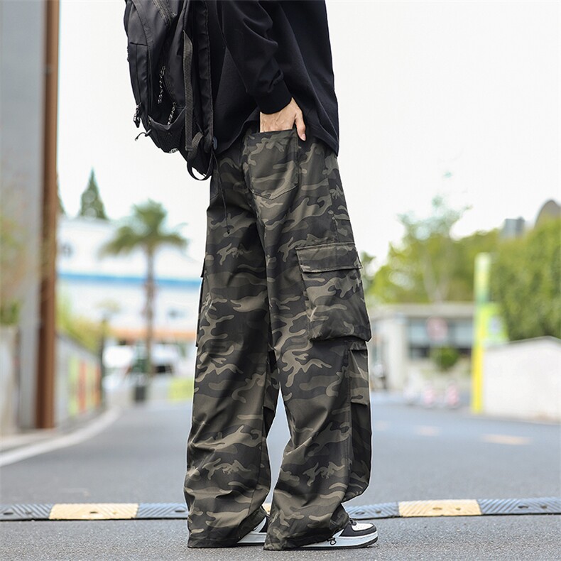 K5897-P50M-6XL秋季大码宽松迷彩工装裤休闲长裤控79,男装工装外套,星座109