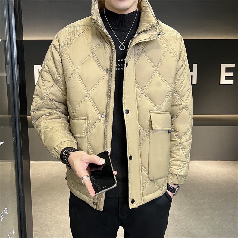 店主风冬季新款休闲百搭立领棉衣加厚保暖男士外套潮M8906-P150,男装棉衣,电商A413