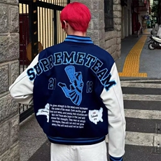 1506/QA5480/P81美式棒球服外套男春秋季设计感宽松学生夹克上衣，男装夹克，星座1506