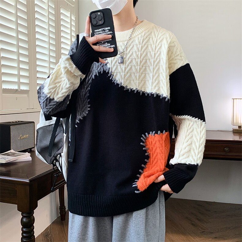 【新品】2025秋冬男士时尚休闲百搭针织毛衣潮流-M118-P45,男装针织衫/毛衣,星座1105-1