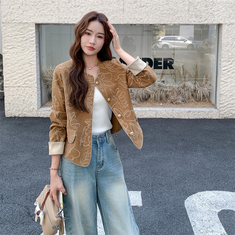 秋装新款现货女士精品短外套2C271-9553-P155K228,女装短外套,2C271