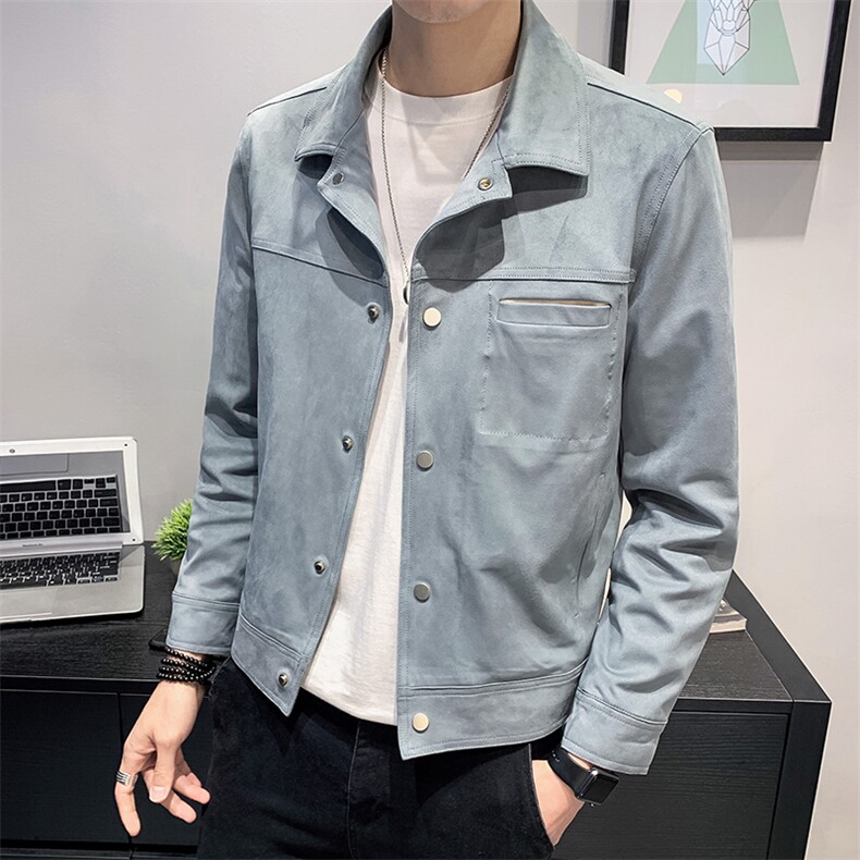 2023秋冬新款男士鹿皮绒外套休闲皮衣夹克B248-8801-P130控价188,男装夹克,电商B248