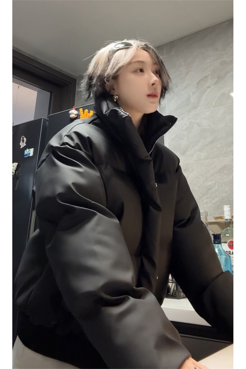 已备大货立领皮衣保暖棉衣男女款棉服韩版棉袄外套MF3667-特P85,男装皮衣,电商B295