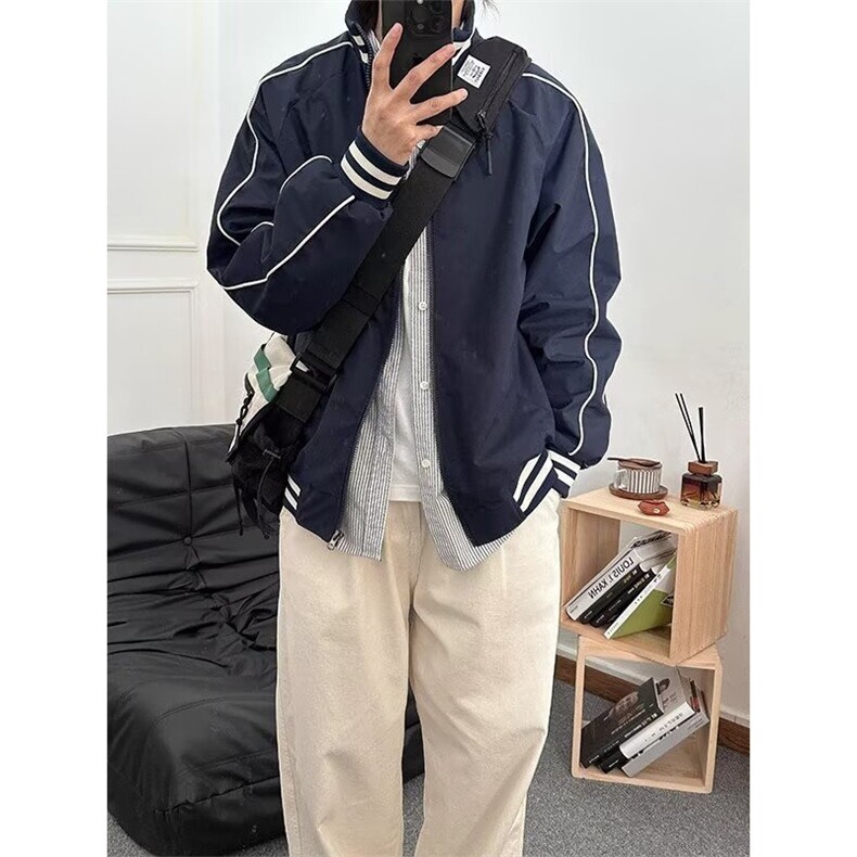 春季潮棒球服男飞行员情侣装工装春秋外套夹克上衣棒球衫JF020,男装夹克,星座1116A（原606A-3）