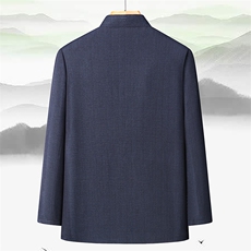 2023唐装男中老年太极服春秋风节日过寿汉服套装CF929-P105，男装休闲套装，星座1105-3