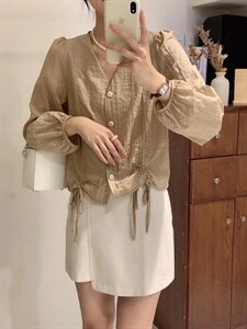 跑量小衫下摆?抽绳图片