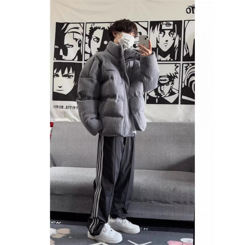 1506-1/MM281/P64美式复古立领棉服冬季韩版宽松保暖棉衣情侣,男装棉衣,星座1506-1