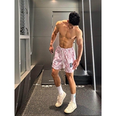 DK654LL-P26美式蛇纹短裤男夏季高级感痞帅速干五分裤，男装牛仔裤，星座1007（原301D）