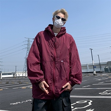 2024春季山系户外连帽防晒衣男潮牌宽松冲锋衣外套现货W8149-P42，男装夹克，星座512-4