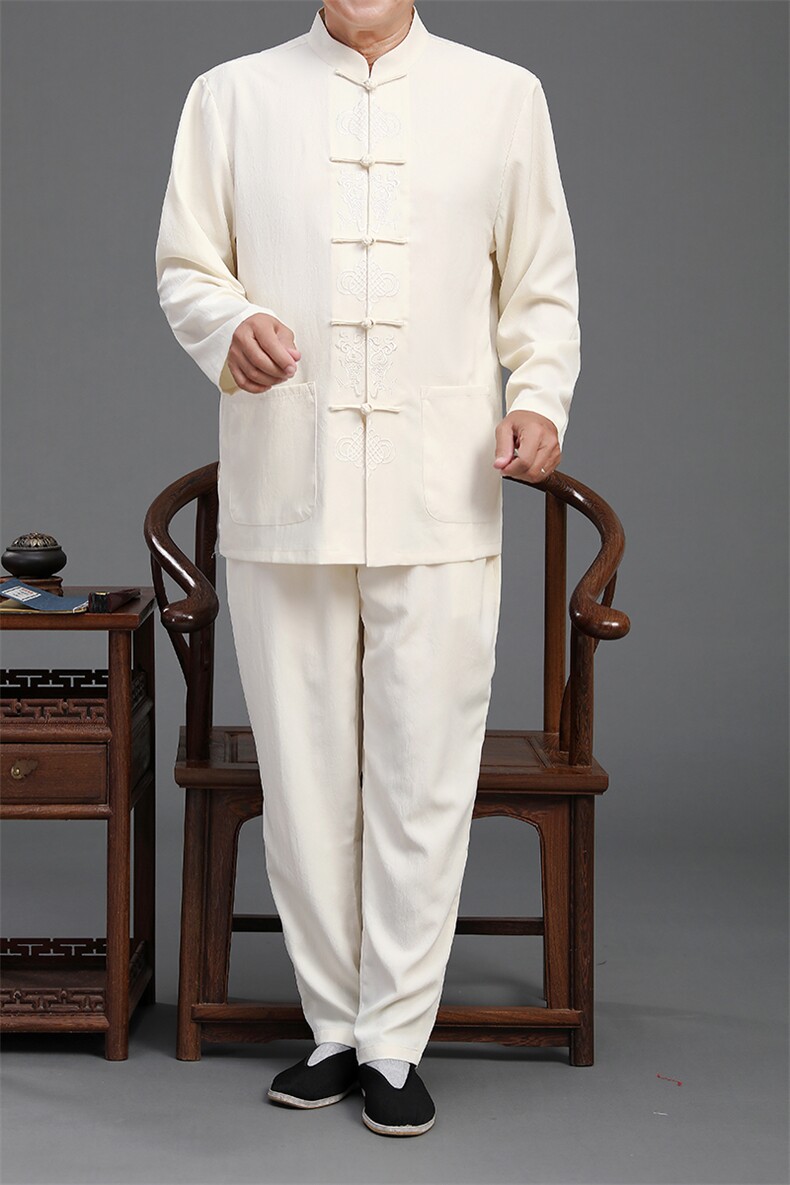 2022唐装男中老年太极服春秋风节日过寿汉服套装YD2112A-P125,男装民族服装,星座1105-3