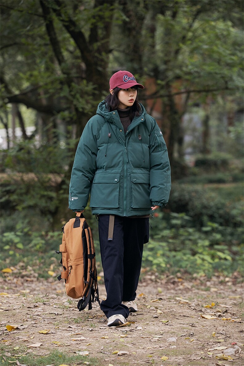 外27-2GANYOU日系工装拉链连帽加厚棉服MY05-P215,男装棉衣,新杭派外27-2