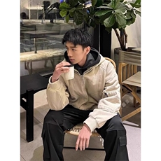 美式哈灵顿底特律连帽外套高街潮牌欧美街头工装夹克JK617特P99，男装夹克，星座908-1