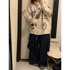 【有货】创意图案拉链开衫毛衣针织衫外套MY206特P58，男装针织衫/毛衣，星座908-1